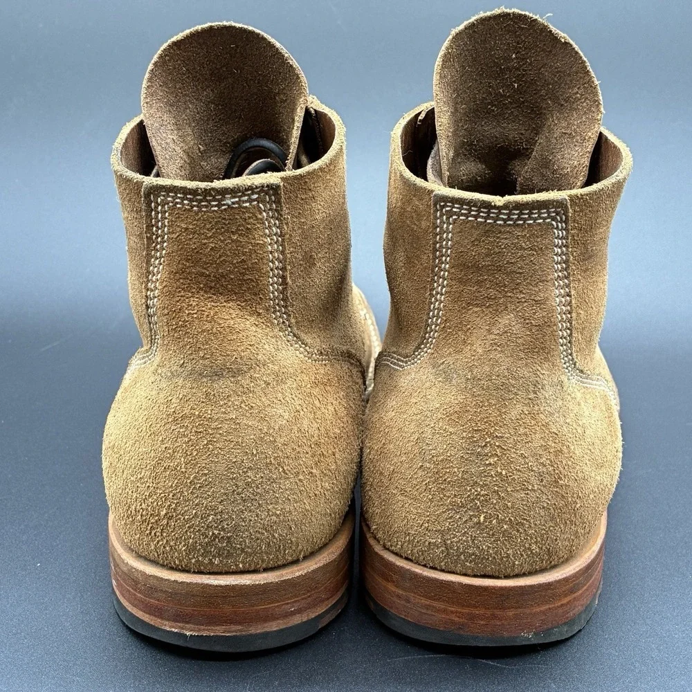 Viberg x Mr Porter Boondocker Service Boots Men's 8.5 Tan Roughout Suede